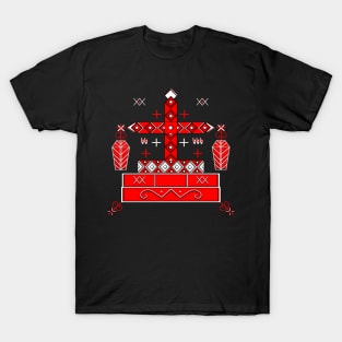 Baron Samedhi Voodoo Veve - Red White T-Shirt